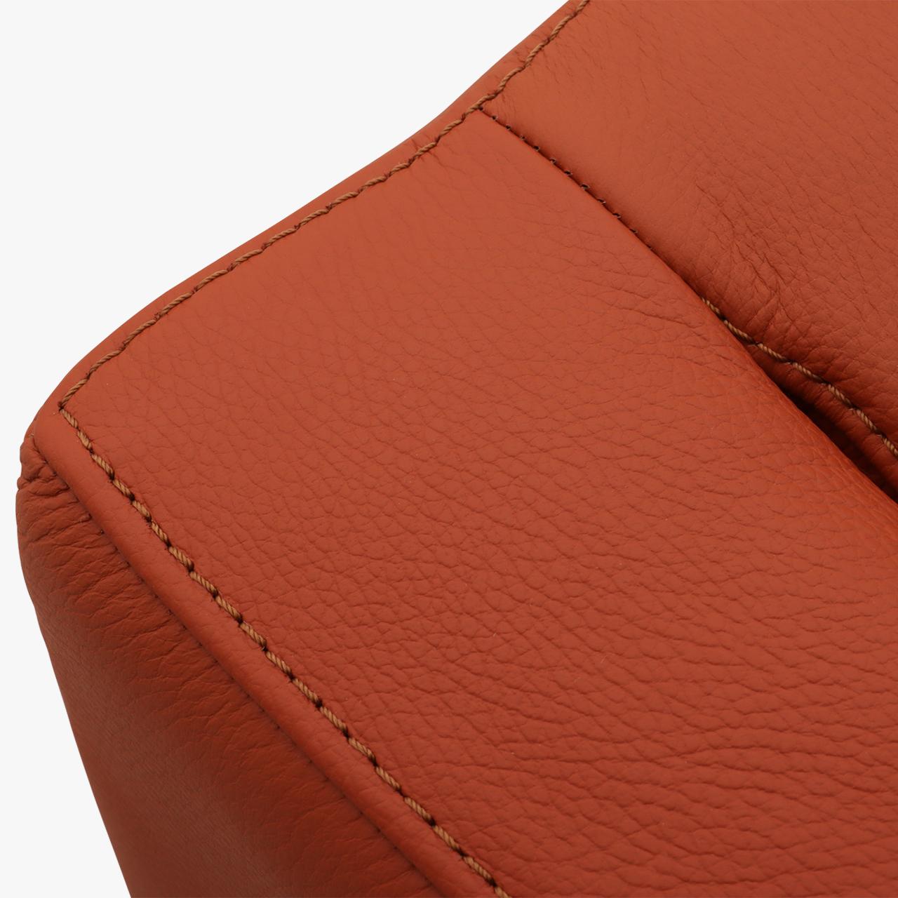 Sessel LINO in Leder Toledo orange - Sessel Leder