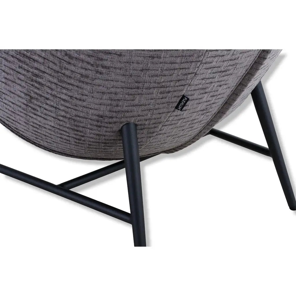 Sessel QUEEN in Stoff Taranto grau - Sessel Stoff