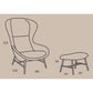 Sessel QUEEN in Stoff Taranto grau - Sessel Stoff