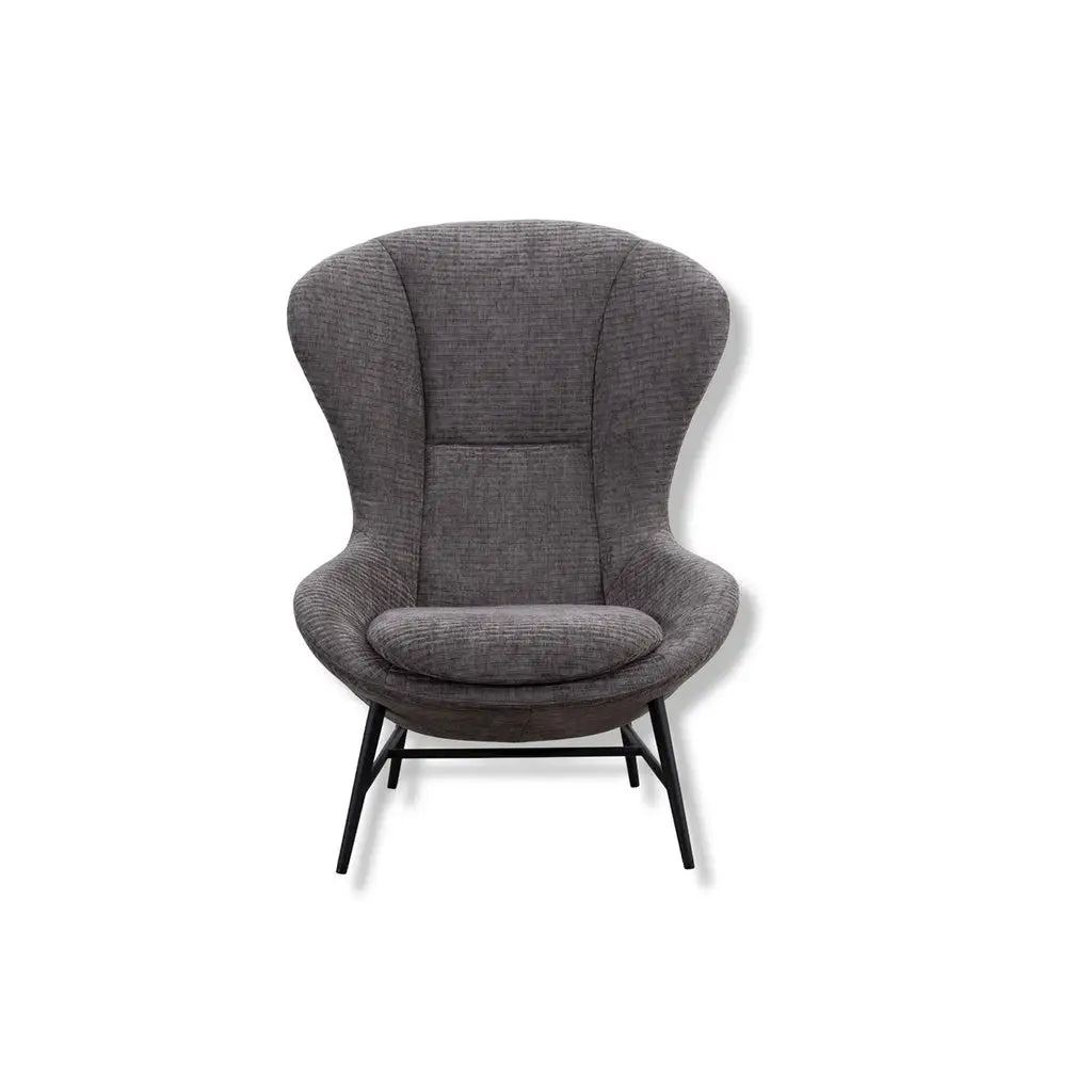Sessel QUEEN in Stoff Taranto grau - Sessel Stoff