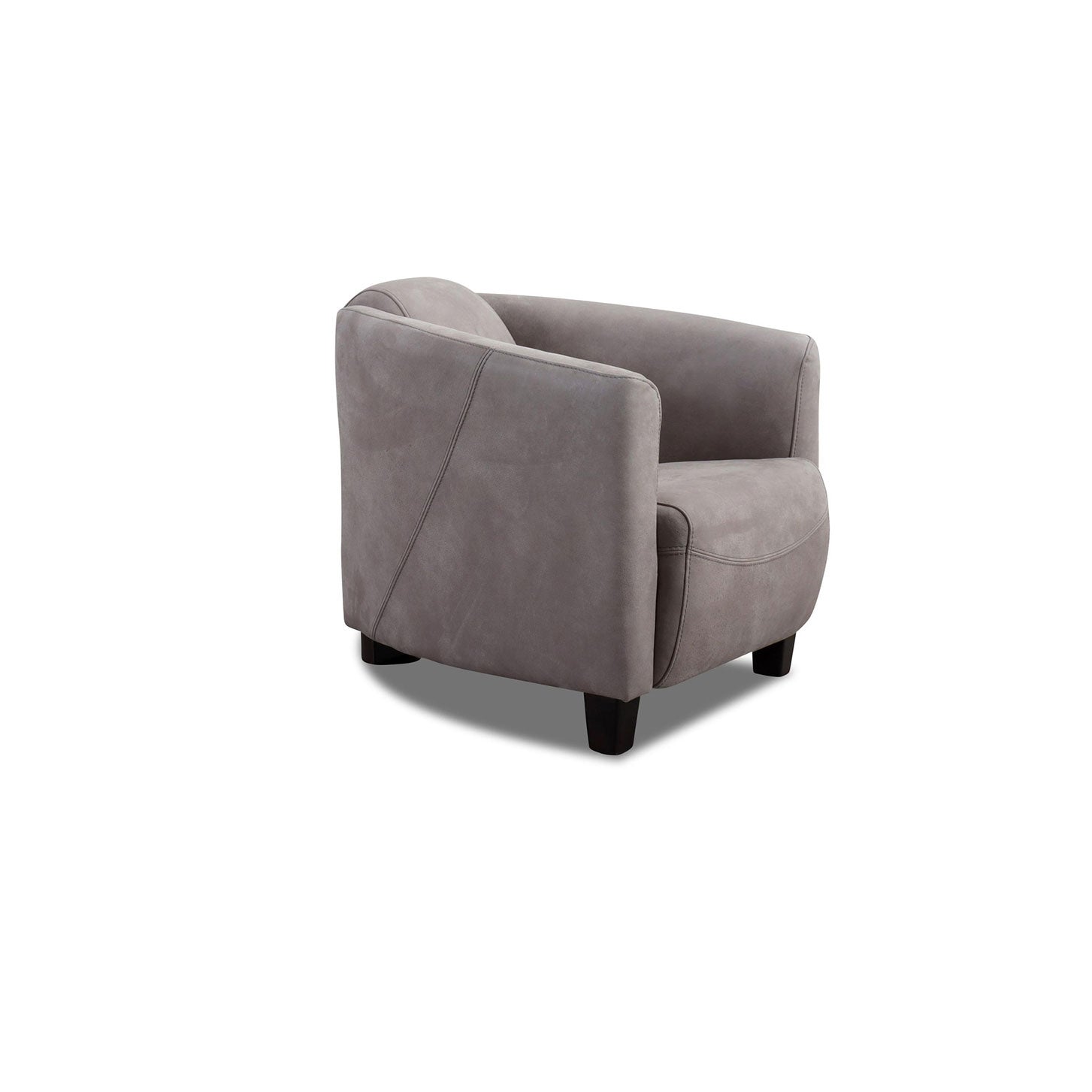 Sessel ROCKET in Leder Kenia - grey - Sessel Leder