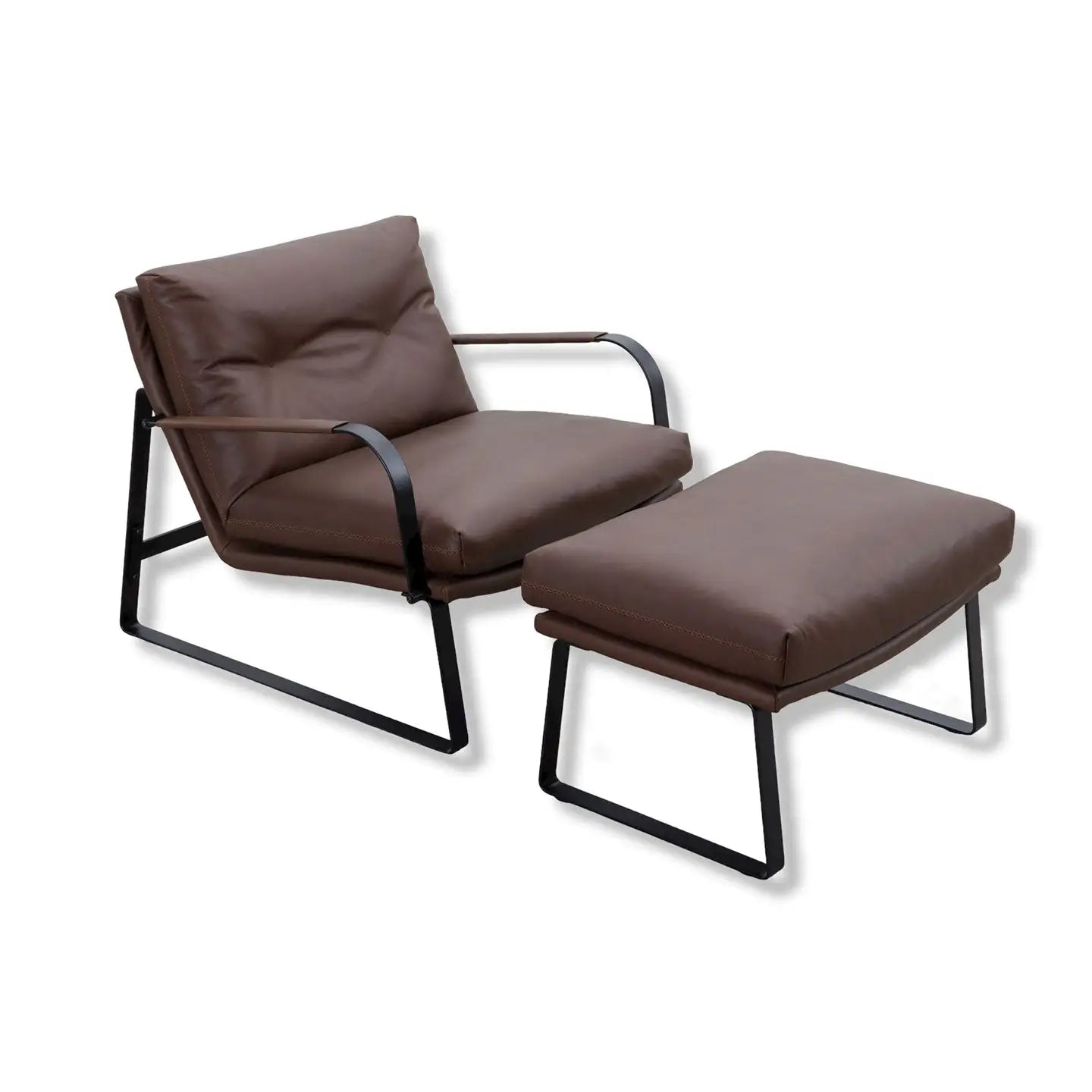 Sessel SHABBY in Leder Western chestnut - Sessel Leder