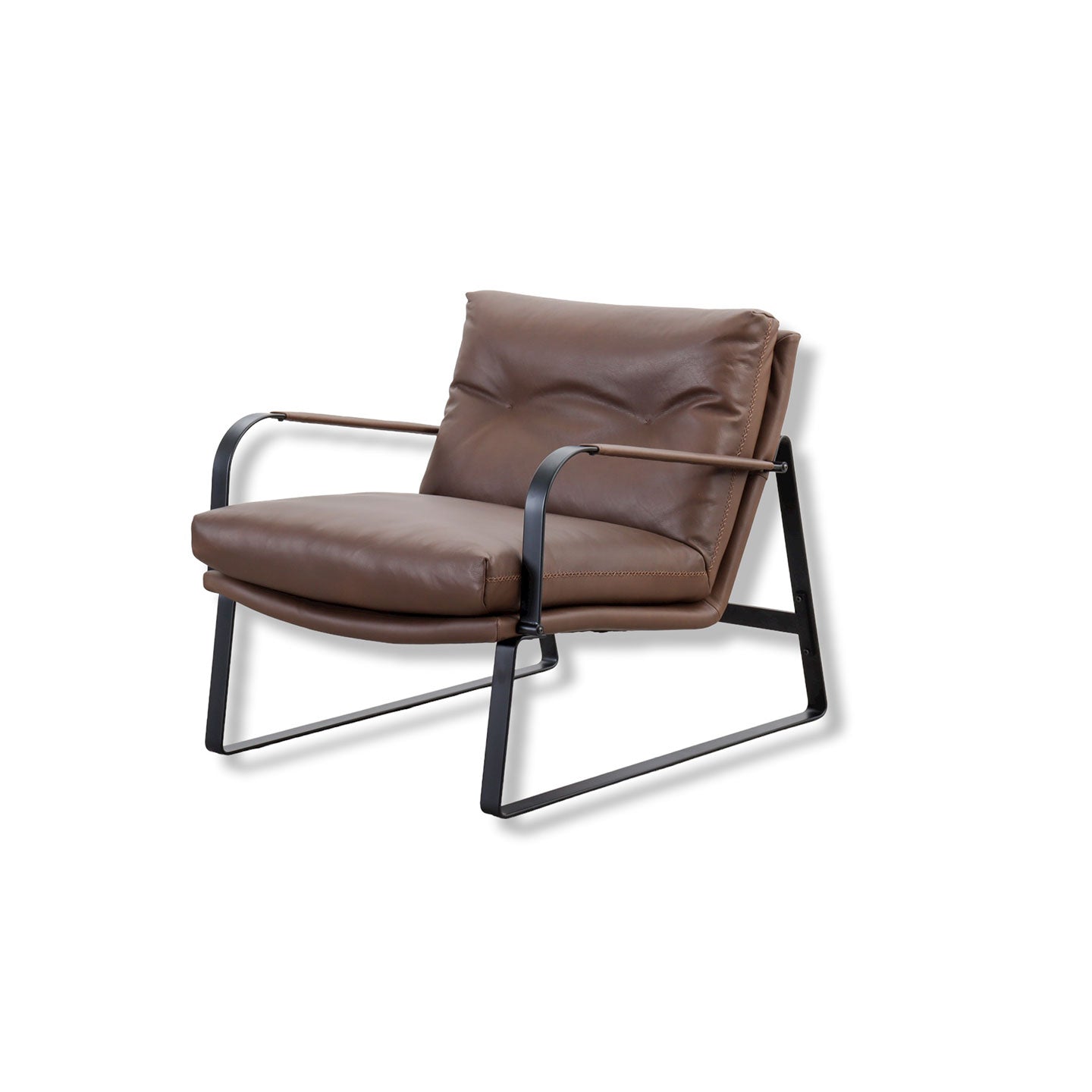 Sessel SHABBY in Leder Western chestnut - Sessel Leder