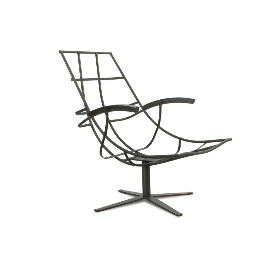 Sessel TIBERIUS in Leder Vergilius dark chocolate - Sessel Leder