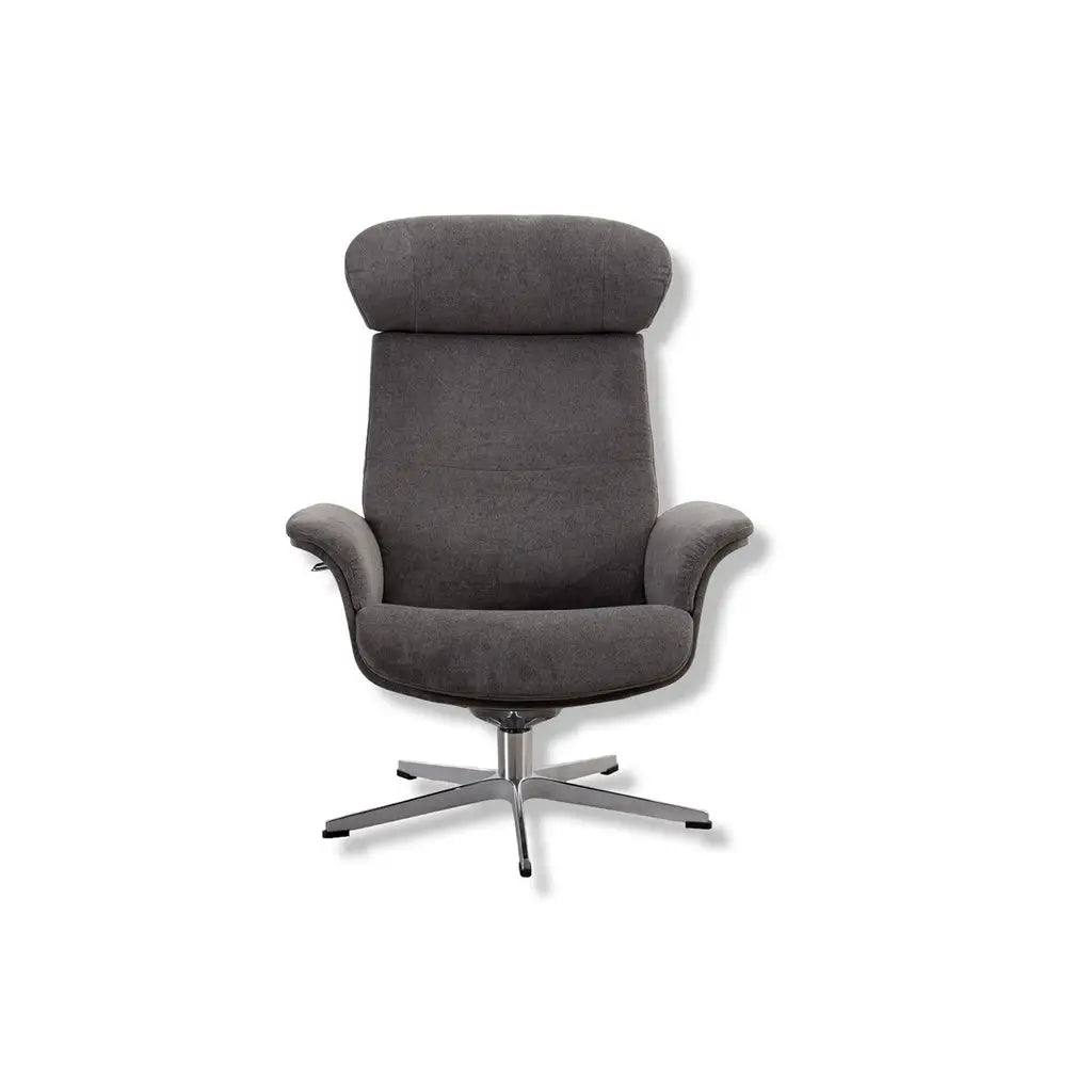 Sessel Time Out in Stoff Velvety mole - Relaxsessel Stoff