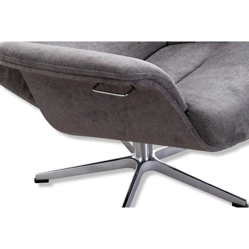 Sessel Time Out in Stoff Velvety mole - Relaxsessel Stoff