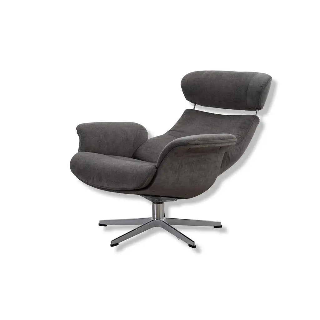Sessel Time Out in Stoff Velvety mole - Relaxsessel Stoff