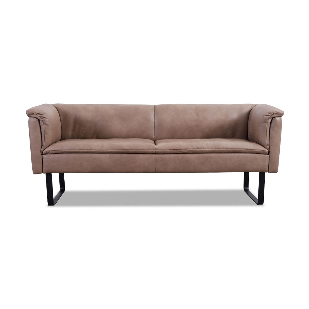 Sitzbank 11752 Lounge Breite 218cm in Leder Z75 sand - Sitzbank