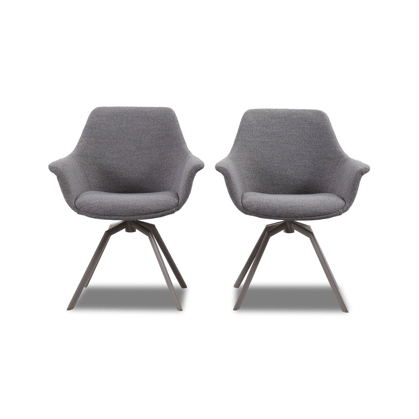 Stuhl NIKA mit Armlehnen 2er Set in Stoff Manhattan - Sitzdesign