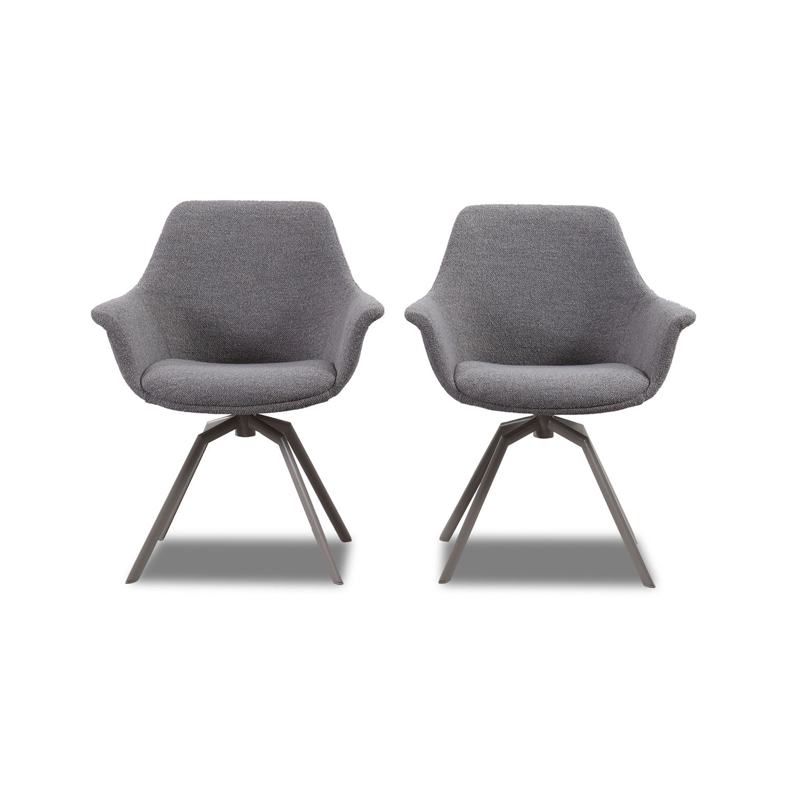Stuhl NIKA mit Armlehnen 2er Set in Stoff Manhattan - Sitzdesign