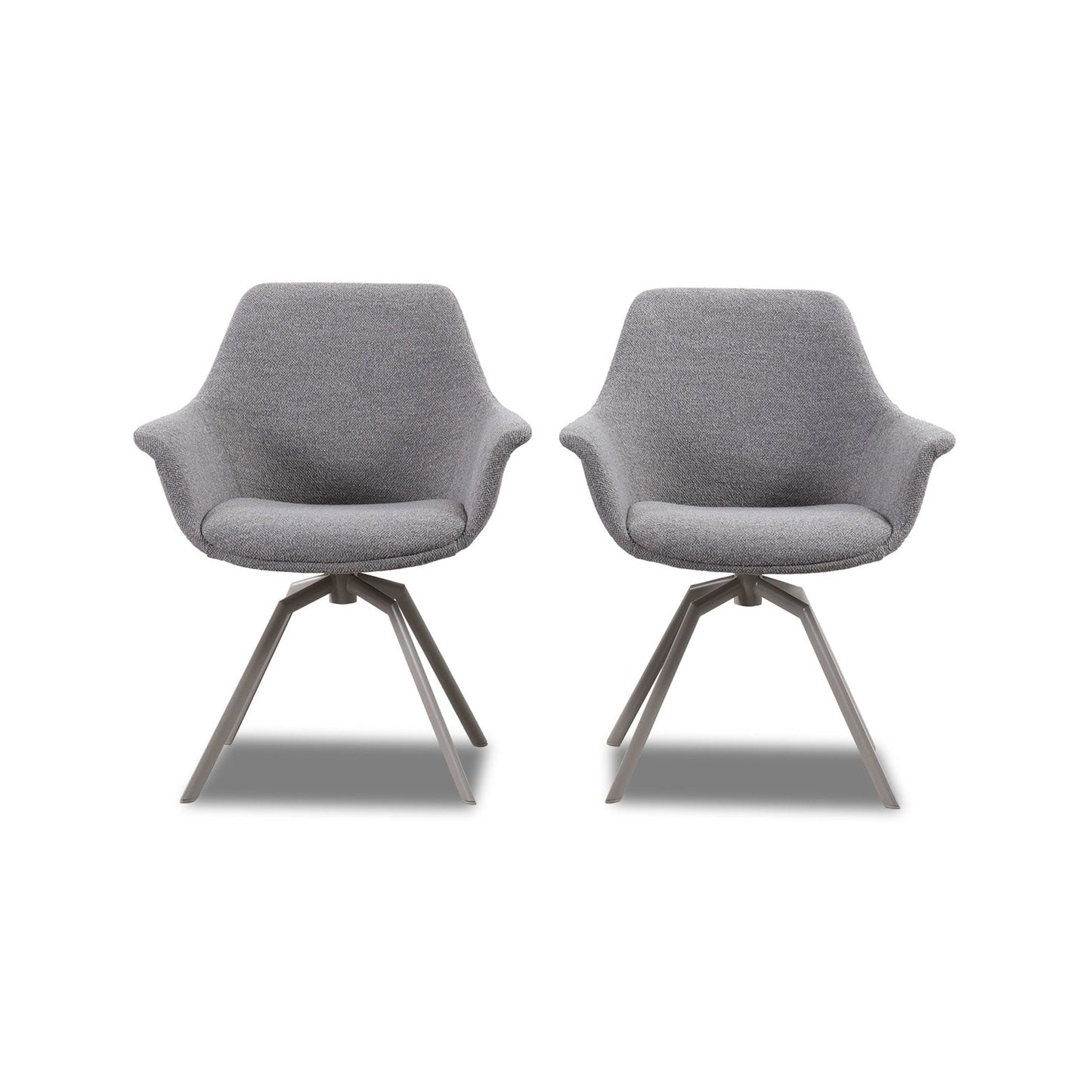 Stuhl NIKA mit Armlehnen 2er Set in Stoff Manhattan - Sitzdesign