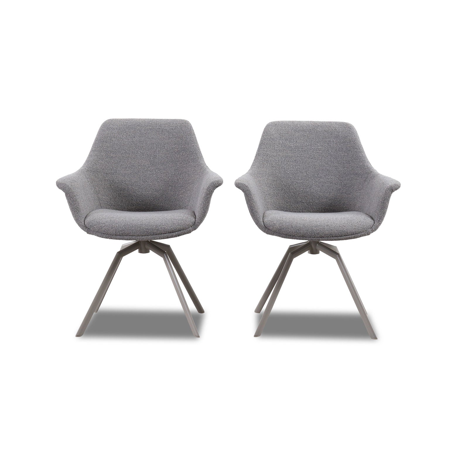 Stuhl NIKA mit Armlehnen 2er Set in Stoff Manhattan - Sitzdesign