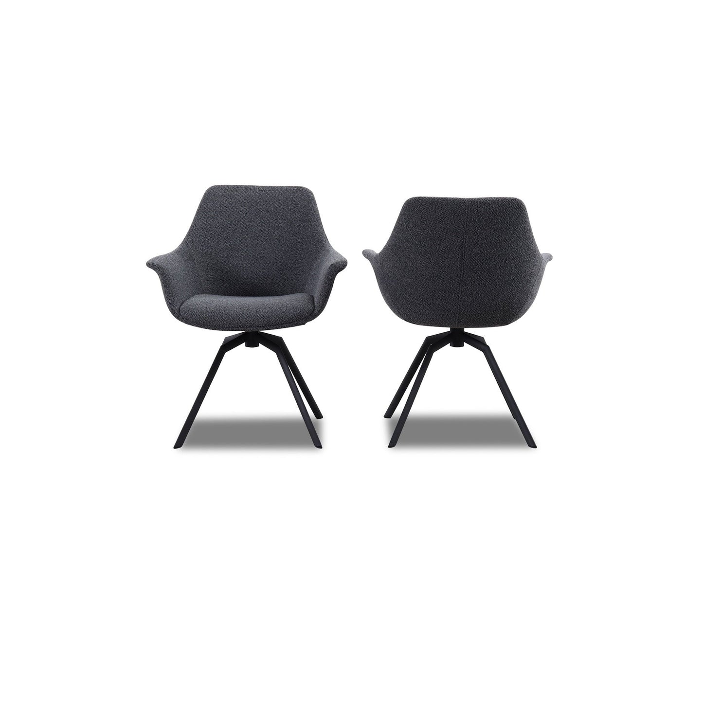 Stuhl NIKA mit Armlehnen 2er Set in Stoff Manhattan - Sitzdesign