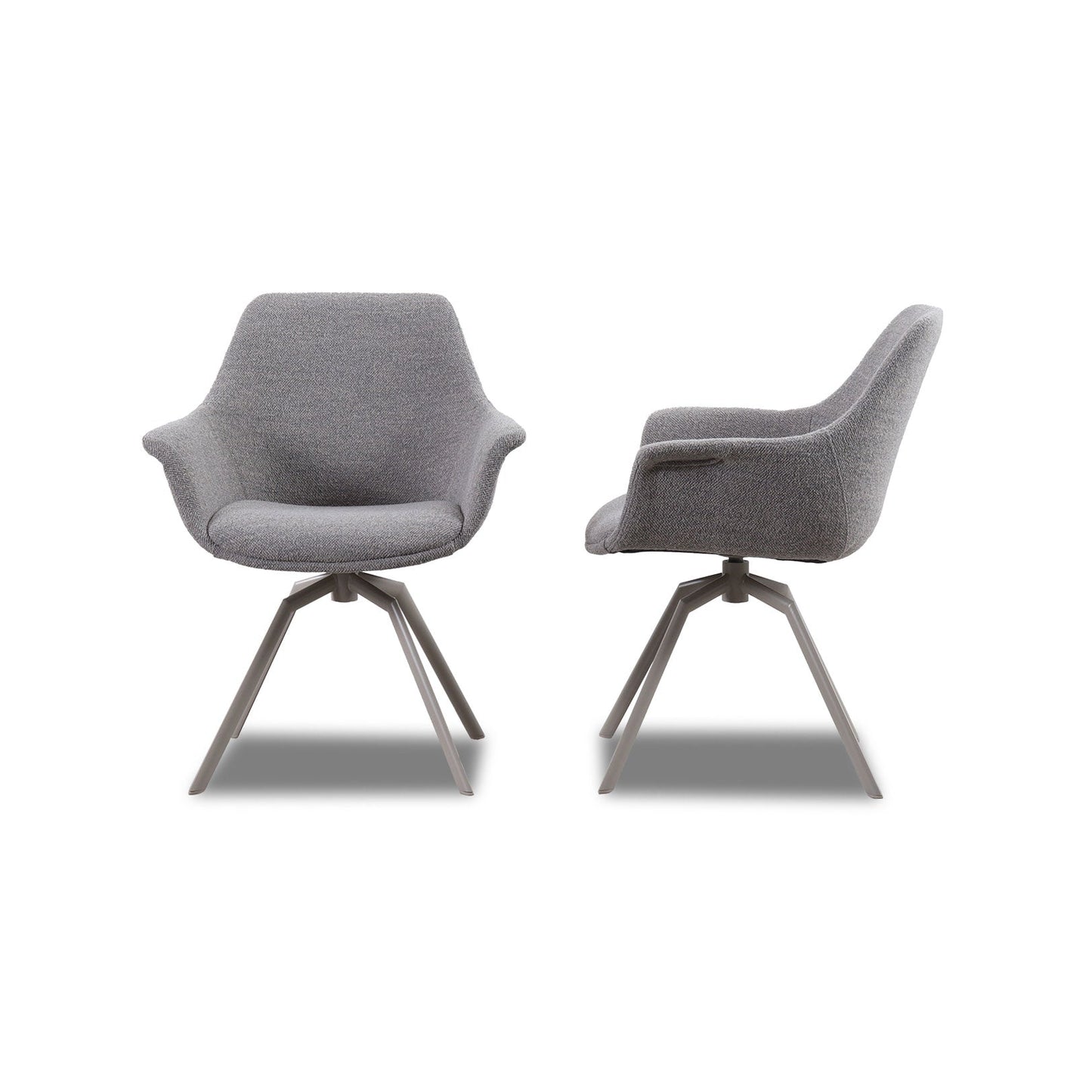 Stuhl NIKA mit Armlehnen 2er Set in Stoff Manhattan - Sitzdesign