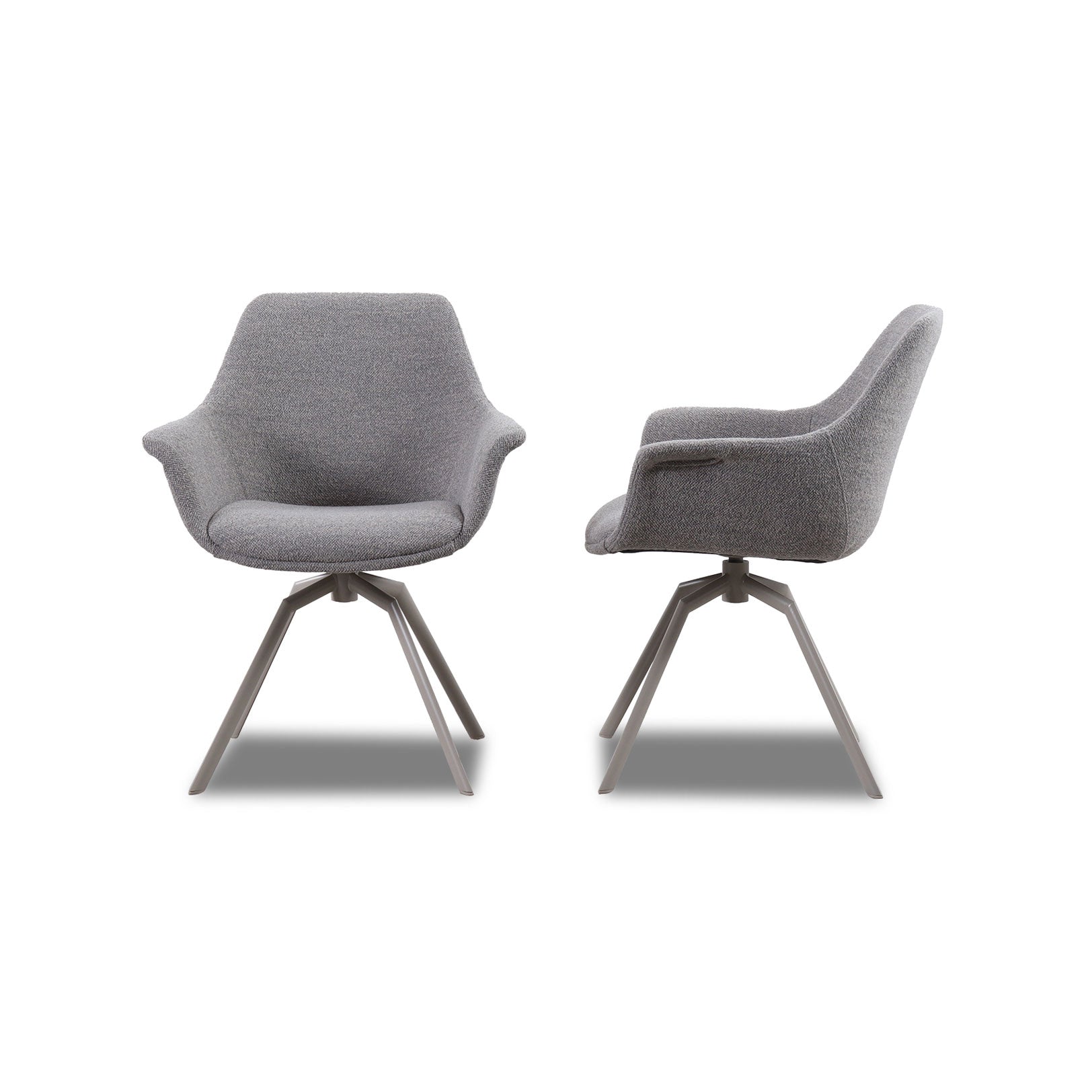 Stuhl NIKA mit Armlehnen 2er Set in Stoff Manhattan - Sitzdesign