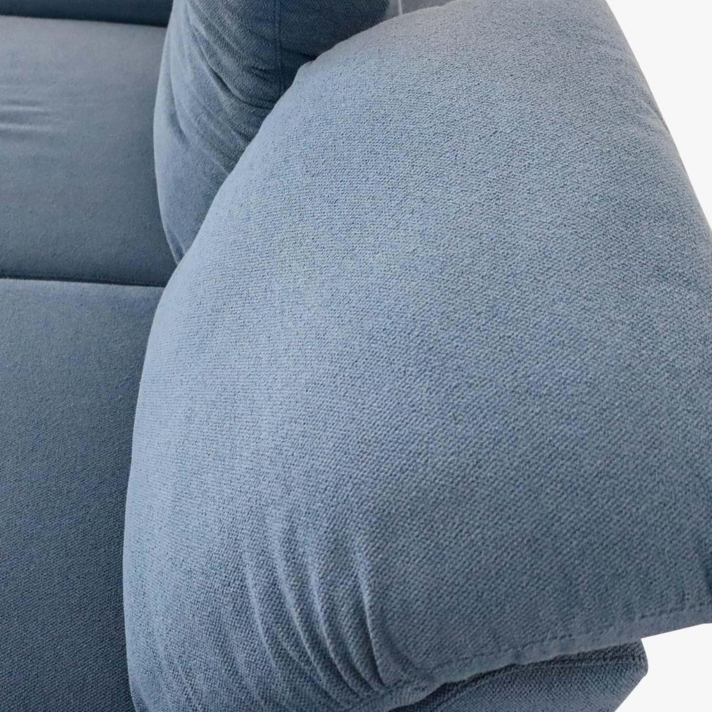 Sofa 15293 Emotions in Stoff R66 blau - Sofa Stoff