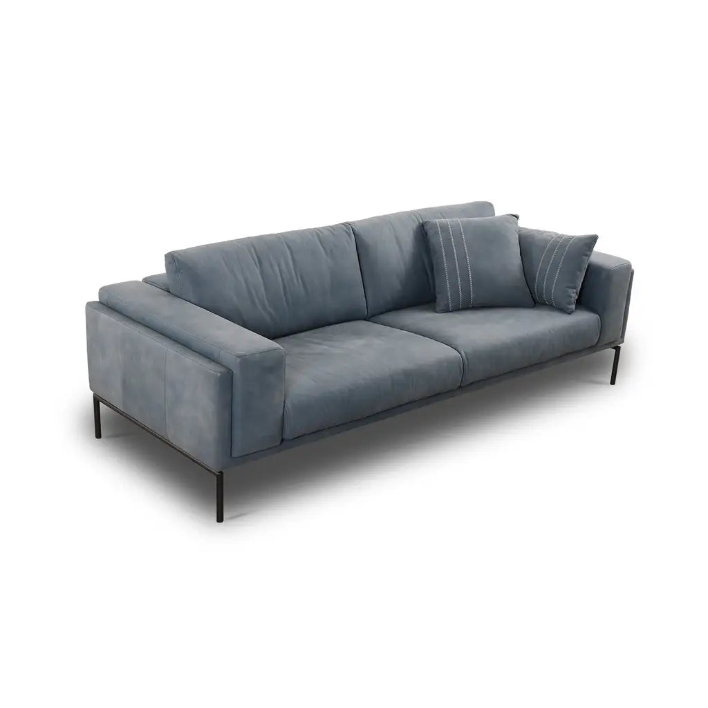 Sofa 23668 PIERRE in Leder Z78 navy - Sitzdesign