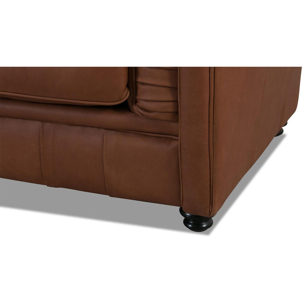 Sofa Chester in Leder Rancho cognac - Sitzdesign