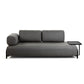 Sofa COMPO in Stoff dunkelgrau mit Tablett - Sitzdesign