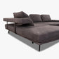 Sofa HP18072 Shine in Anilin Leder Aurelia graphit - Ecksofa Leder