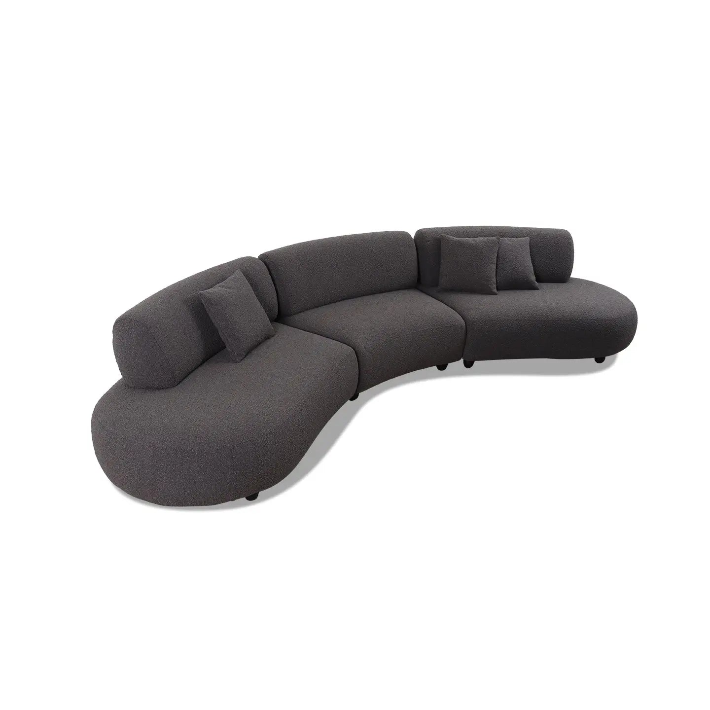 Sofa ISLAND in Stoff Legend mocca - Sitzdesign