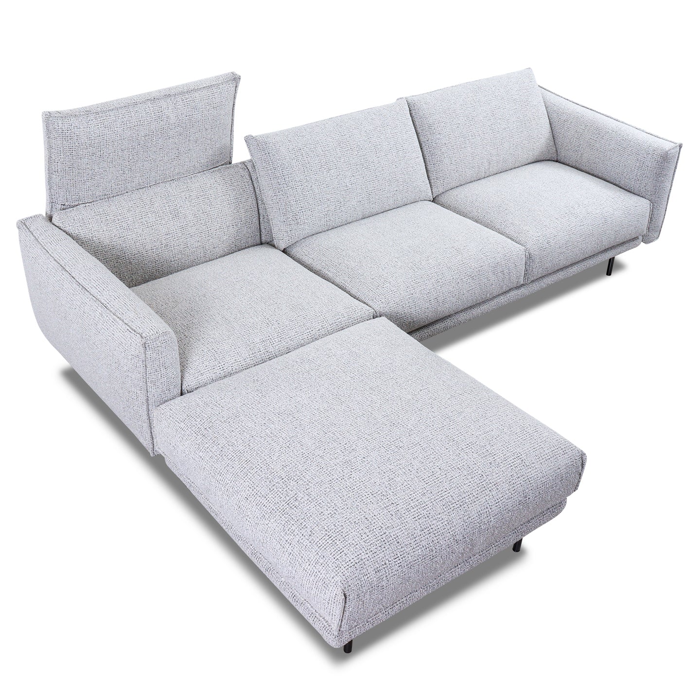 Sofa REVIVE in Stoff Catra Collection 80 hellgrau - Sofa Stoff