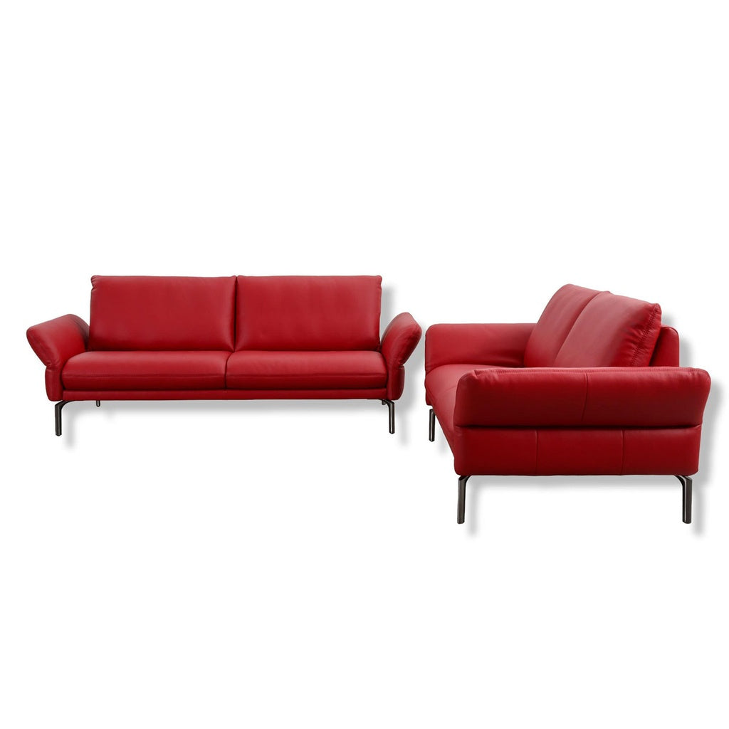 Sofagarnitur 7260 CAMEO in Leder Bronco chianti - Sitzdesign