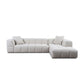 Ecksofa BUBBLE in Stoff Manhattan - Beige / vorstehend rechts - Ecksofa Stoff