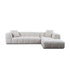 Ecksofa BUBBLE in Stoff Manhattan - Beige / vorstehend rechts - Ecksofa Stoff