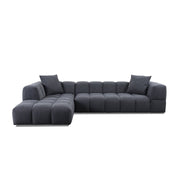 Ecksofa BUBBLE in Stoff Manhattan - grau / vorstehend links - Ecksofa Stoff