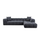 Ecksofa BUBBLE in Stoff Manhattan - grau / vorstehend rechts - Ecksofa Stoff