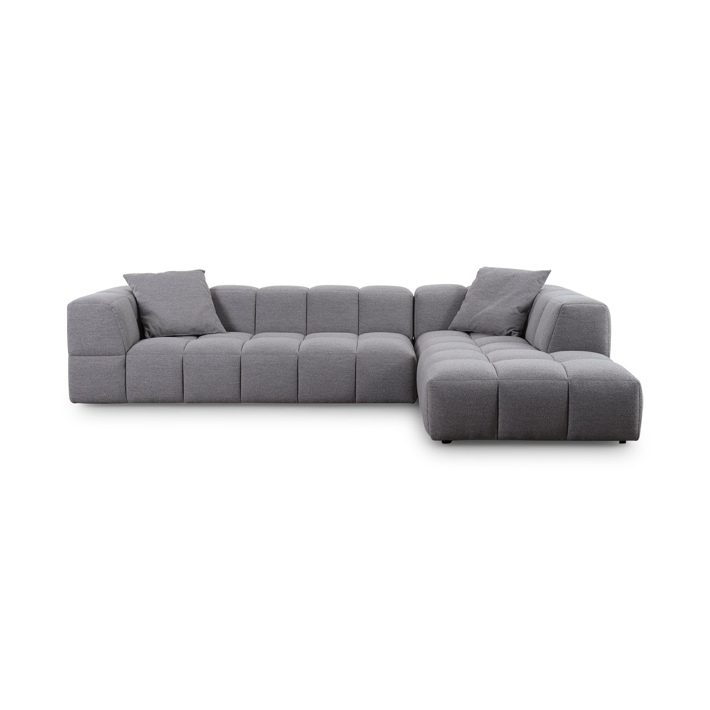Ecksofa BUBBLE in Stoff Manhattan - Taupe / vorstehend rechts - Ecksofa Stoff