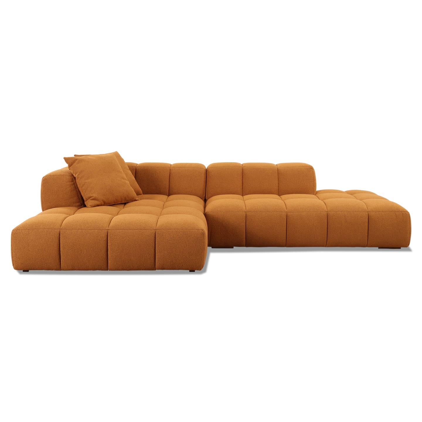 Softform BUBBLE Sofa in Stoff Loop Farbe inca gold - Ecksofa Stoff