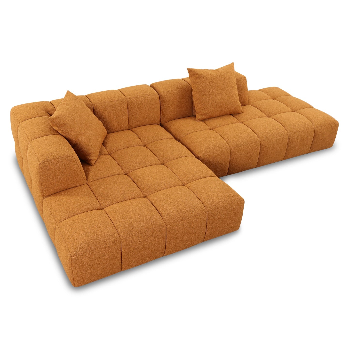 Softform BUBBLE Sofa in Stoff Loop Farbe inca gold - Ecksofa Stoff