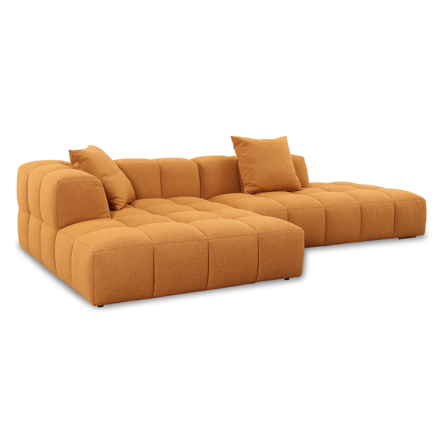 Softform BUBBLE Sofa in Stoff Loop Farbe inca gold - Ecksofa Stoff