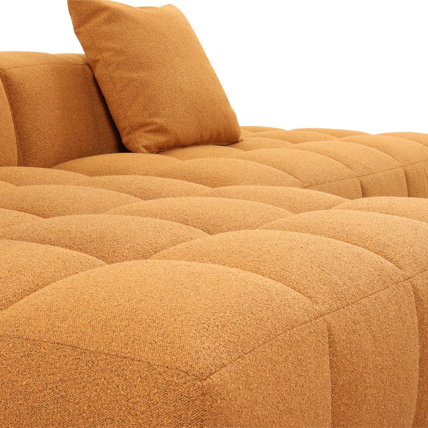 Softform BUBBLE Sofa in Stoff Loop Farbe inca gold - Ecksofa Stoff