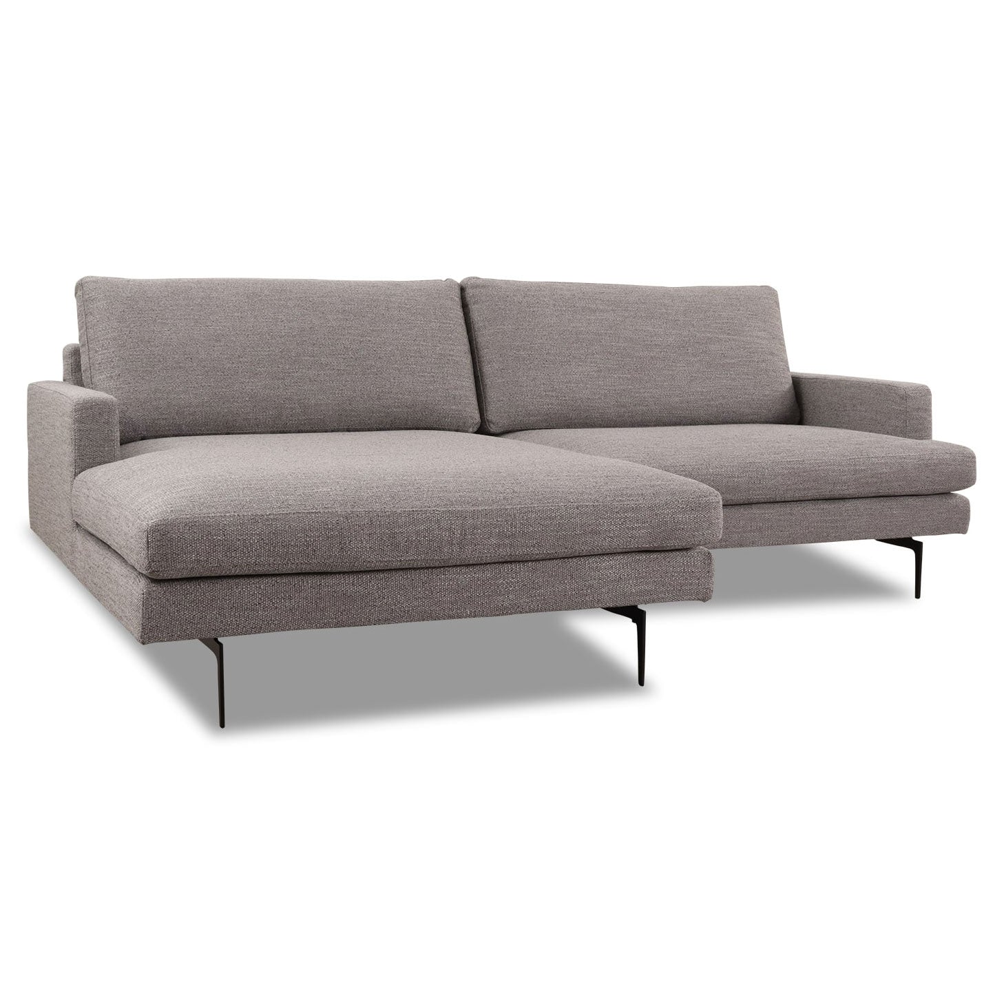 Ecksofa Plateia Stoff Levana platin - Ecksofa Stoff