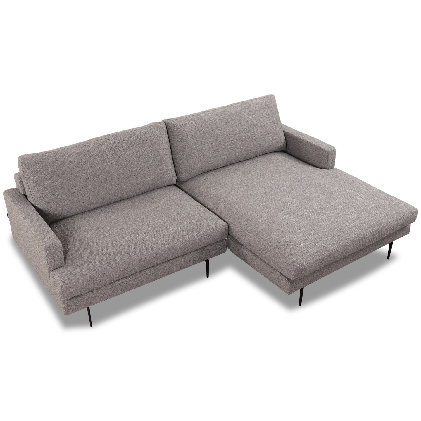 Ecksofa Plateia Stoff Levana platin - Ecksofa Stoff