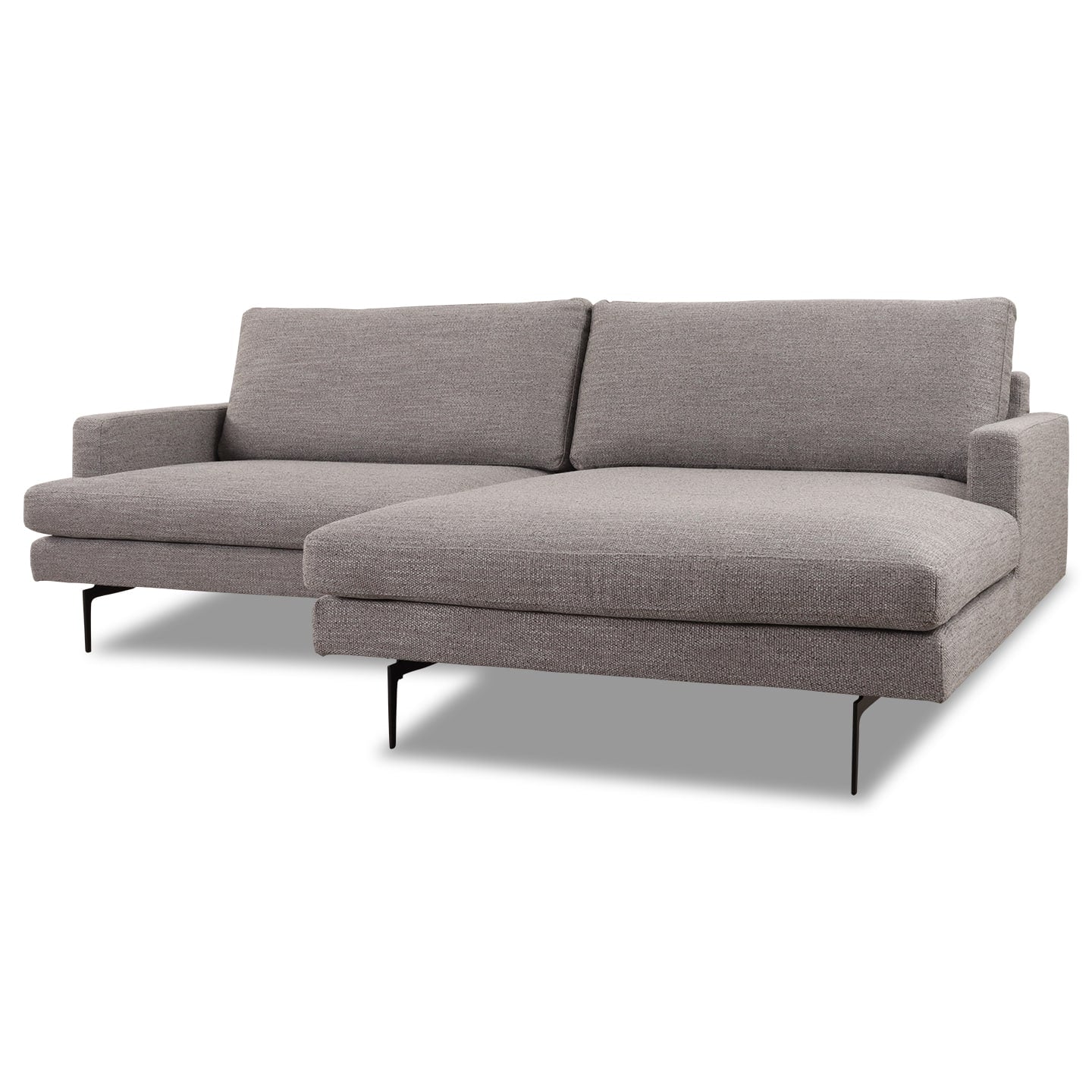 Ecksofa Plateia Stoff Levana platin - Ecksofa Stoff
