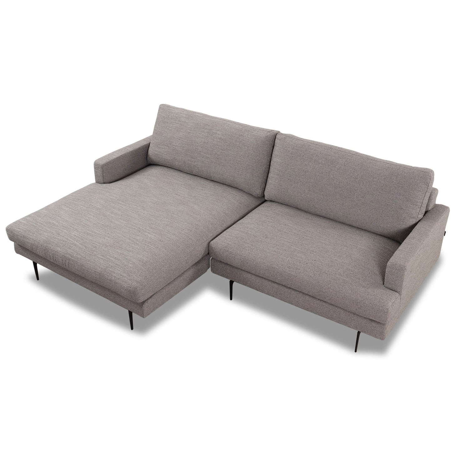 Ecksofa Plateia Stoff Levana platin - Ecksofa Stoff