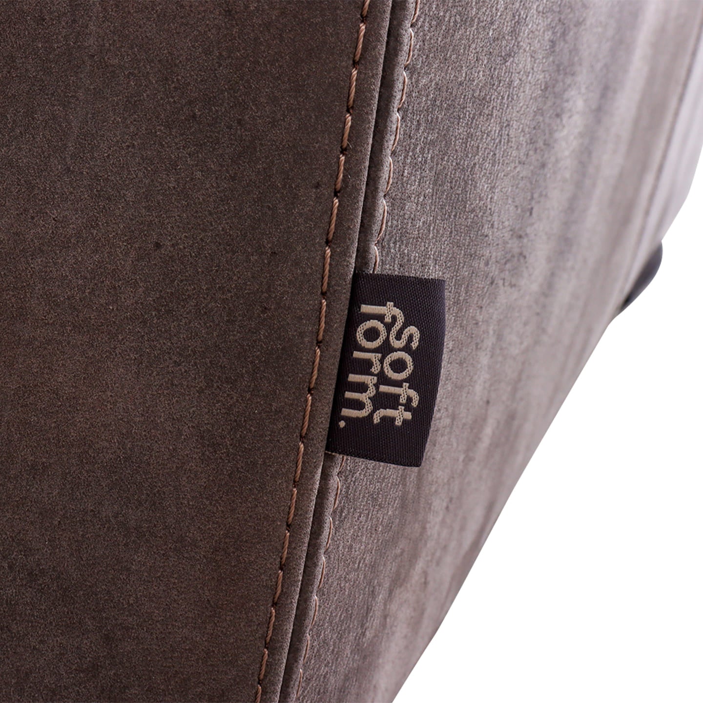 Softform WING Big Sofa in Leder Kenia konfigurierbar - Antracite - Sofa Leder