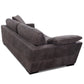Softform WING Big Sofa in Leder Kenia konfigurierbar - Antracite - Sofa Leder