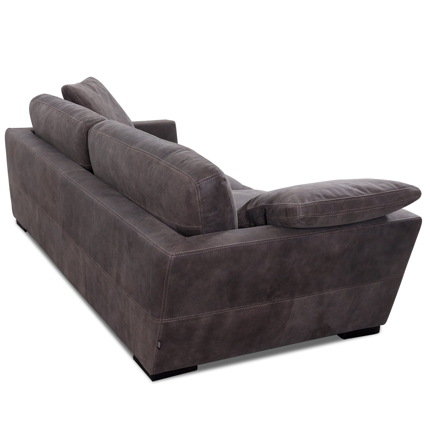 Softform WING Big Sofa in Leder Kenia konfigurierbar - Antracite - Sofa Leder