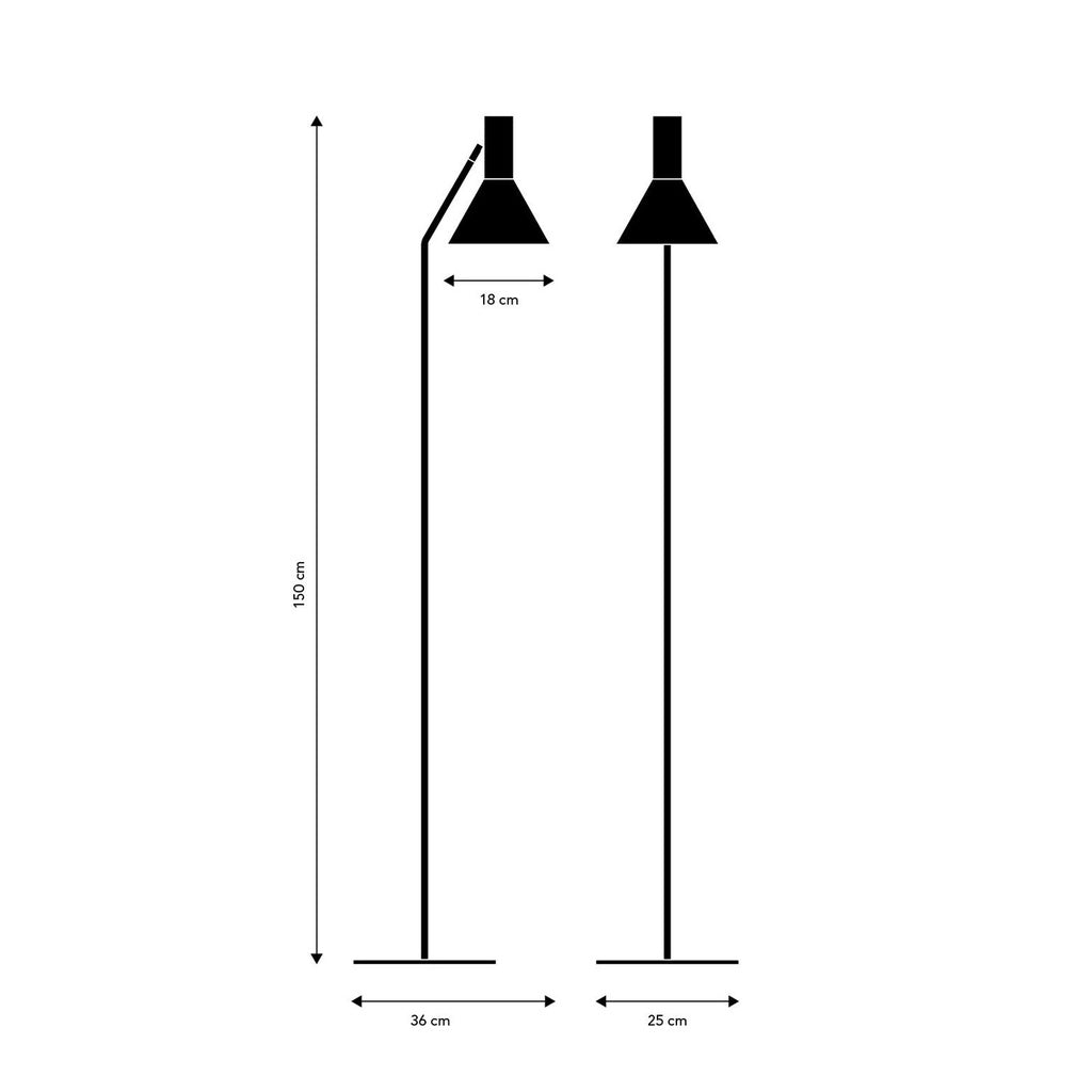 Stehlampe LYSS Ø 18cm - Stehleuchten