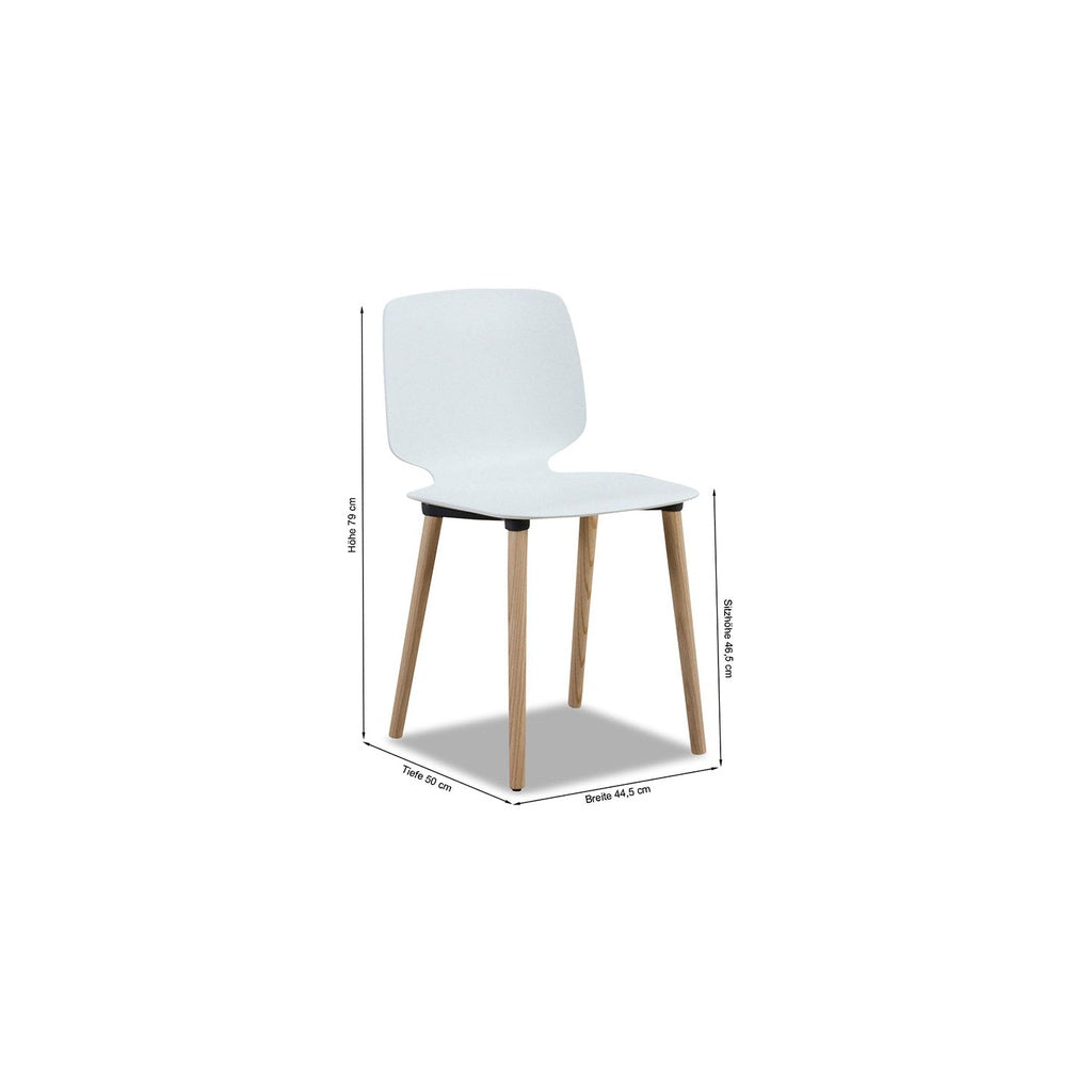 Stuhl 2750 Babila in weiss - Stuhl Kunststoff