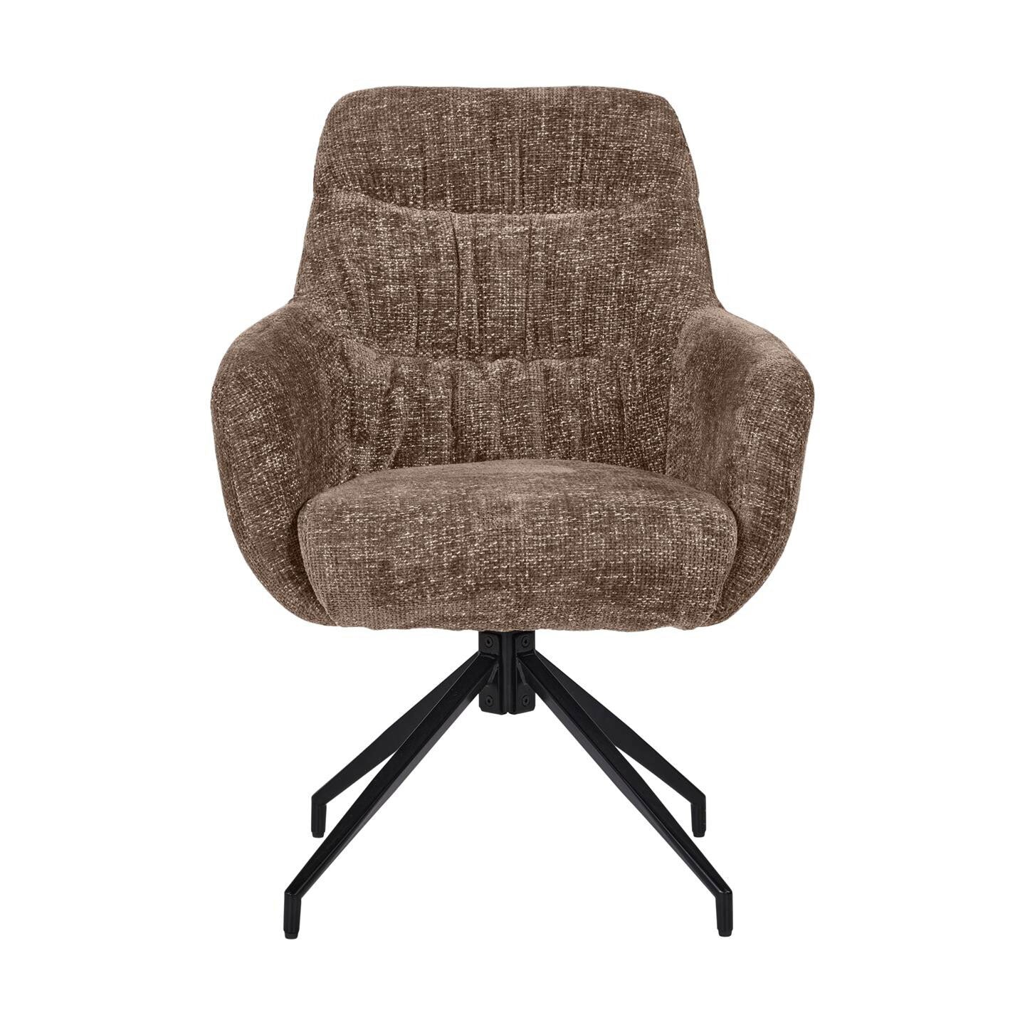 Stuhl DEXTER 2er-Set in Stoff Haga - H39 light brown - Stuhl Stoff