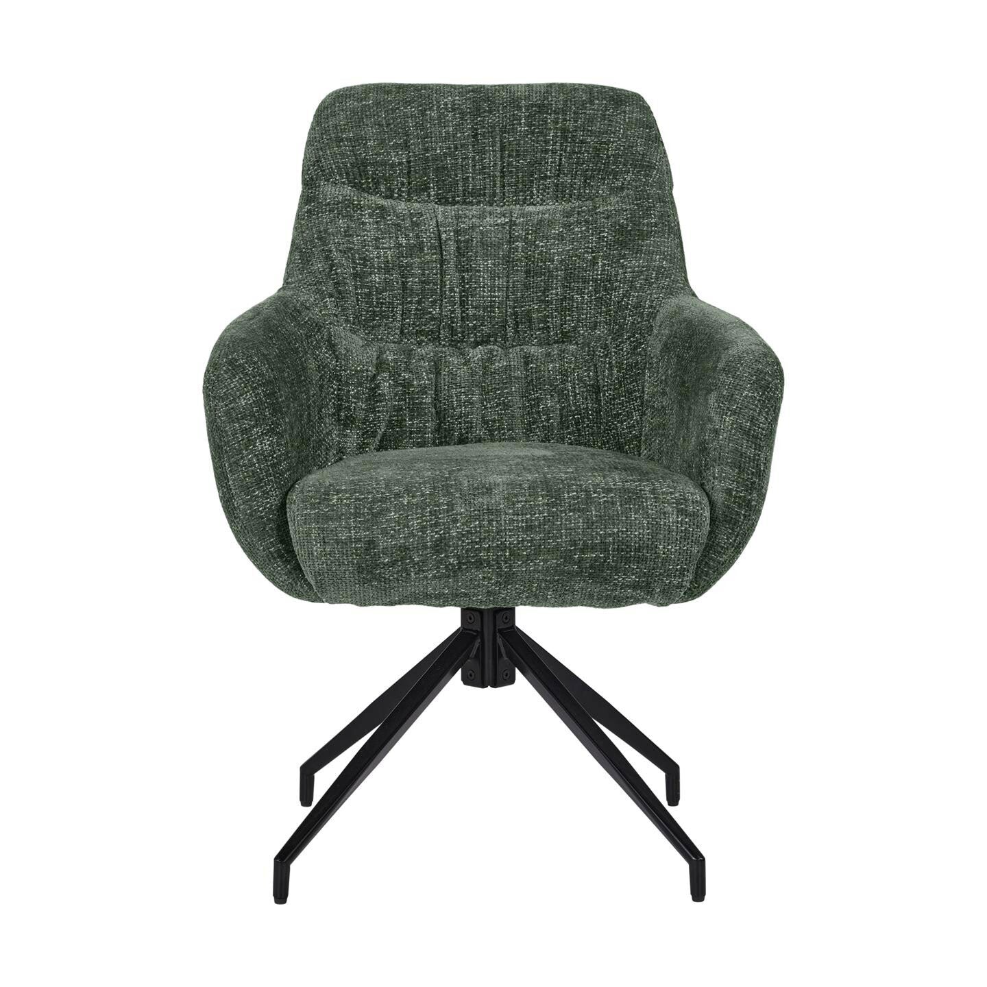 Stuhl DEXTER 2er-Set in Stoff Haga - H74 green - Stuhl Stoff