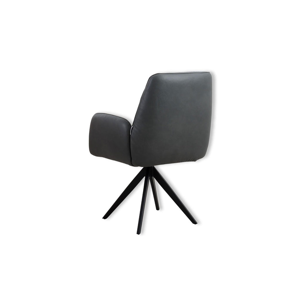 Stuhl LINUS 11623 in Leder Z69 anthrazit - Stuhl Leder