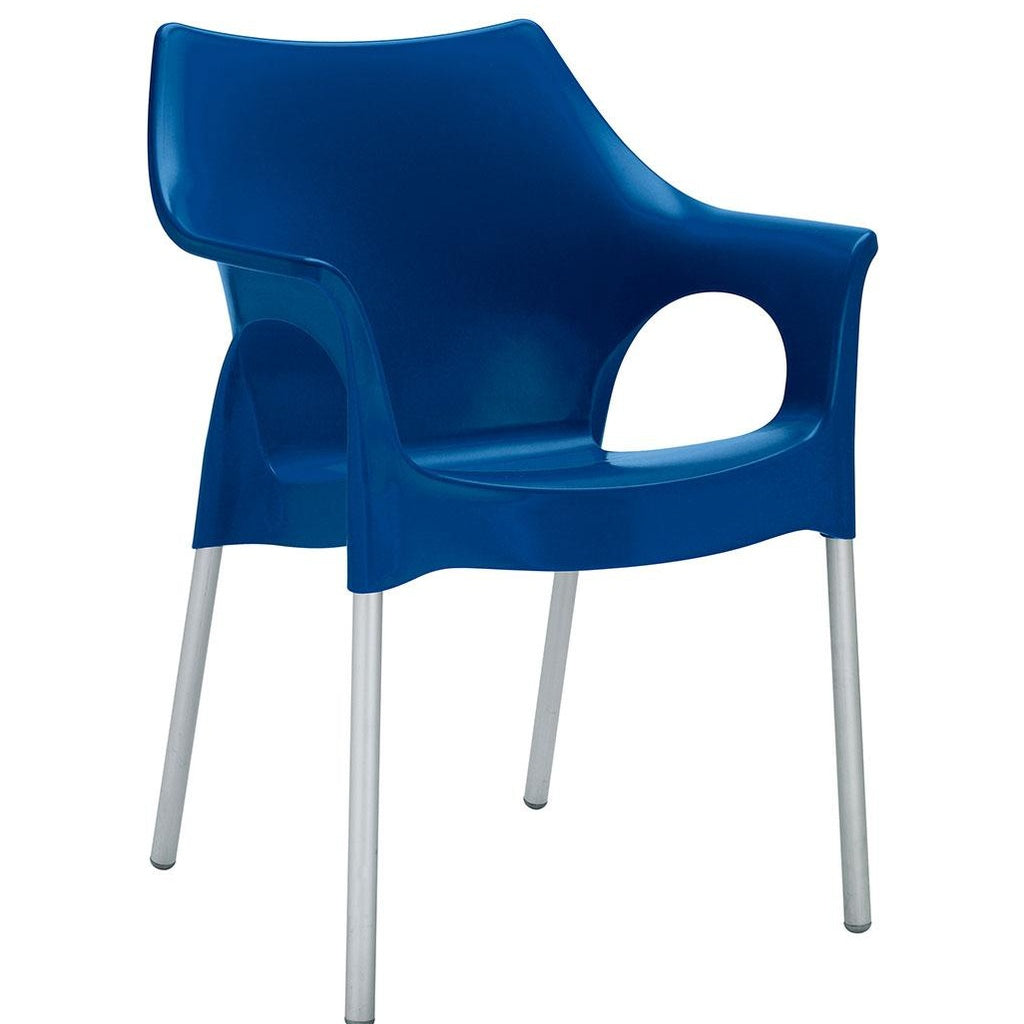 Stuhl Ola 4er Set - blue - Stuhl Kunststoff