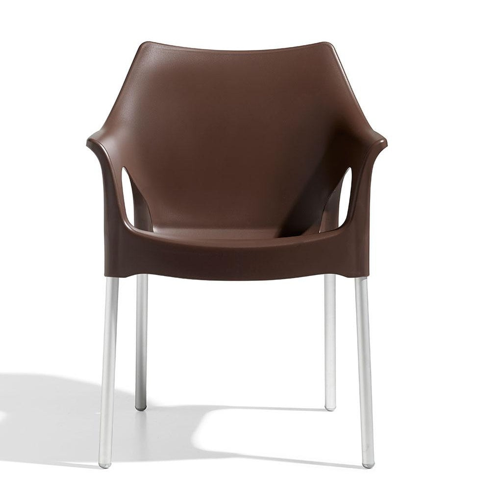 Stuhl Ola 4er Set - cocoa - Stuhl Kunststoff